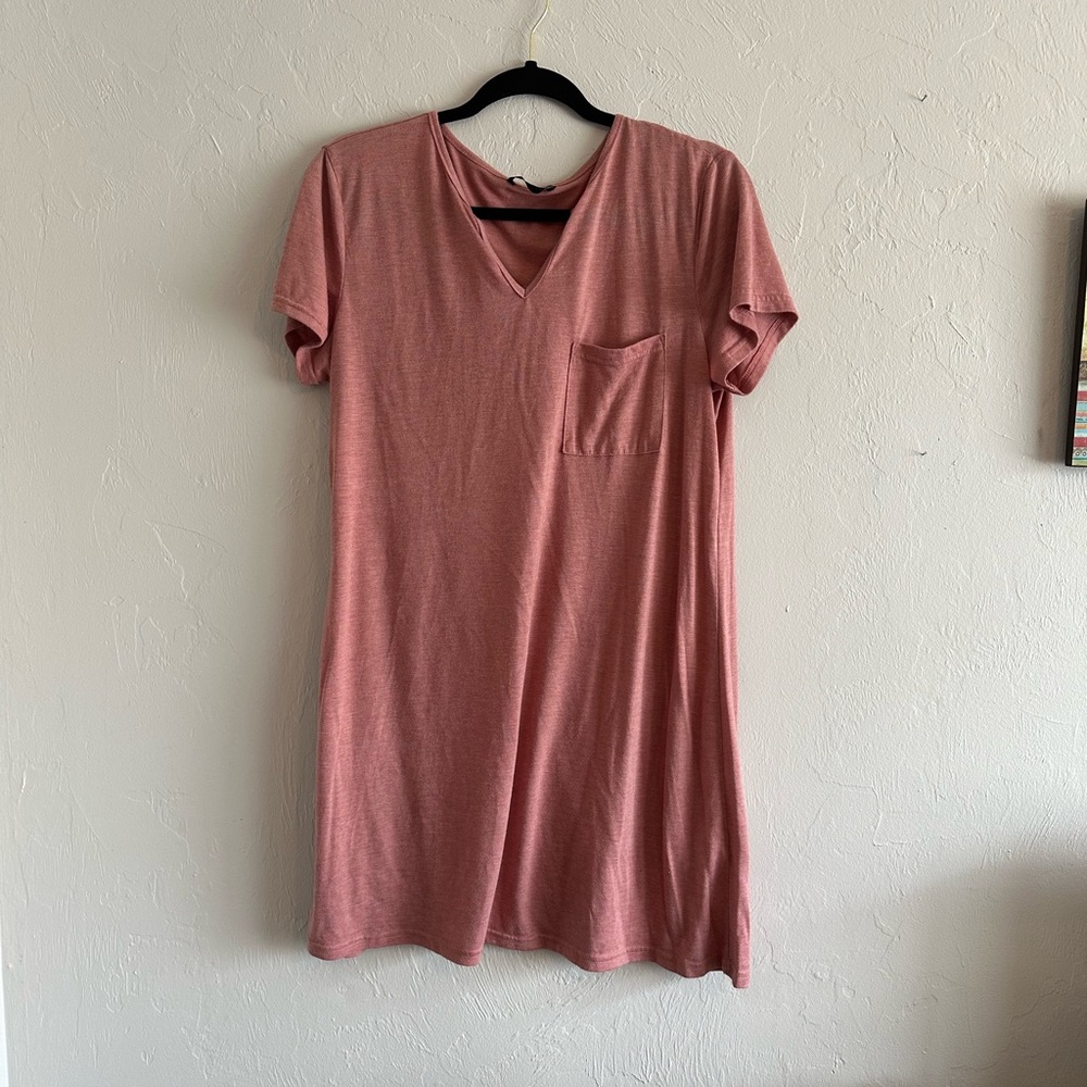 SHEIN Pink t-shirt dress